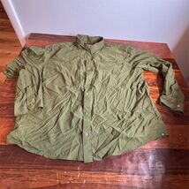 Orvis Mens XXL Active Fit Long Sleeve Button Down Shirt Olive Green Stre... - $48.51