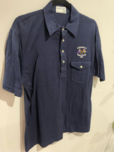 Vintage Yacht Club Stag Cruise Polo Shirt-Blue Large 1981 ST FRANCIS S/S... - $25.74