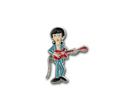 George Harrison Beatles Pin Face Guitar - John Lennon Ringo Starr Paul McCartney - £10.00 GBP