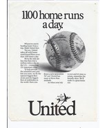 70&#39;s United Airlines Ad Airplane aviation 8.5&quot; x 11&quot; - $27.46 CAD