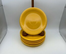 Set of 6 Vintage Homer Laughlin Fiestaware FIESTA YELLOW Bread &amp; Butter ... - $49.99
