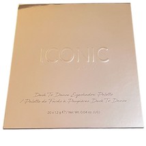 Iconic London Desk to Dance Eyeshadow Palette 20 Shades Matte Metallic S... - $10.50