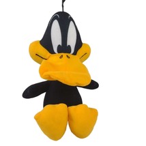 Toy Factory Looney Tunes DAFFY DUCK 11&quot; Sitting Stuffed Animal Plush - £12.45 GBP