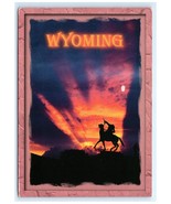 Wyoming Sunset Silhouette Horse Rider WY Postcard - €6,01 EUR