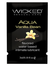 Wicked Sensual Care Water Based Lubricant - .1 oz Vanilla Bean - £12.36 GBP