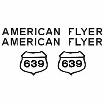 American Flyer 639 Reefer &amp; Box Car Self Adhesive Stickers S Gauge Parts - £4.02 GBP