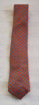 NWT Polo Ralph Lauren Orange Blue Geometric Print Silk Tie - $44.54