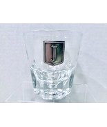 Monogrammed Initial J Pewter Shield Crest Whiskey Scotch Boubon Shot Glass - £15.76 GBP
