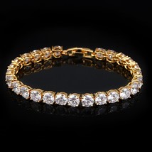 Bridesmaids Luxury CZ Crystal Jewelry Brilliant 6mm Big Carat Round Cut Cubic Zi - £12.13 GBP