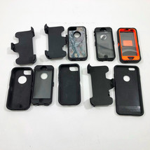 Lot of 7 Protective Cases for Apple iPhones &amp; 3 Belt Clips - £10.84 GBP