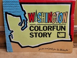 Vintage 1963 Washington State Colorfun Story Coloring Book by Godden &amp; S... - $29.36