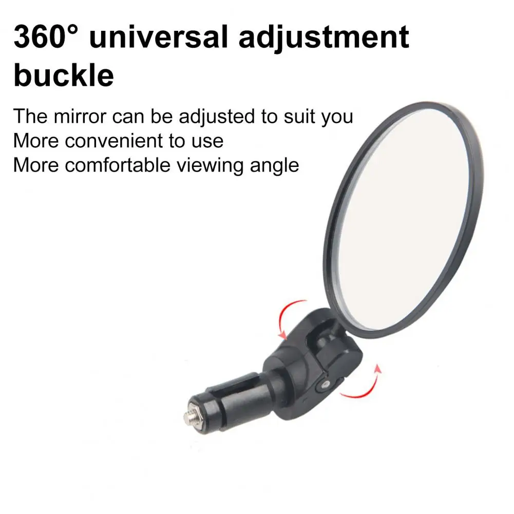 Sporting Useful Bike Rear View Mirror Oval Shape High Clarity Visual Effects Acc - £23.69 GBP
