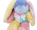Dan Dee pastel plush color block Easter bunny rabbit pink green purple y... - $79.19