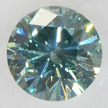 Round Diamond Fancy Blue Color Enhanced Natural 0.32 Carat SI2 IGI Certificate - £271.32 GBP