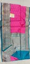 Pure Silk Mark Certified Saree, Handwoven Pure Silk Katan Saree - Elegant Tradit - £205.83 GBP