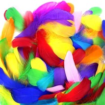 500Pcs 3-5 Inches Colorful Feathers For Diy Craft Wedding Home Party Dec... - £12.52 GBP