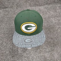 New Era Green Bay Packers Hat Cap Men Fitted 7 1/8 NFL Football Printed Brim - £28.05 GBP
