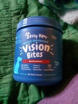 Zesty Paws Senior Advanced 92 Count Vision Bites Inner Seal Missing Has ... - $18.00