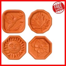 Versatile Clay Brown Sugar Savers - Decorative Set of 4 for Kitchen Fres... - $44.61