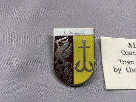 VINTAGE Soviet Latvia Ainazi COAT OF ARMS PIN BADGE - $19.78