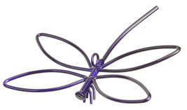 PURPLE DRAGONFLY - Wrought Iron Hanging Country Decor - USA HANDMADE - £33.27 GBP
