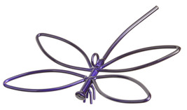 PURPLE DRAGONFLY - Wrought Iron Hanging Country Decor - USA HANDMADE - £33.17 GBP