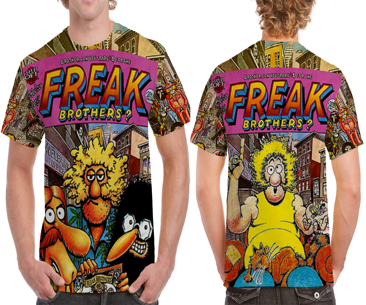 Primary image for Freak brother  Mens Printed T-Shirt Tee