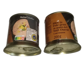 Bloc Foie Gras Canard 2 x 200g Sud-Ouest with Pieces Duck Liver Food Gou... - $66.98