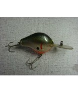 Wooden Lure 2&quot; long 2 triple hooks nice condition - $10.89