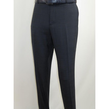 Men Renoir Suit Super 140 Wool Side Vent Slim Fit English Plaid 559-3 Navy Blue image 12