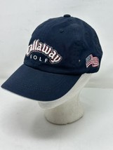 Callaway Golf Baseball Hat Adjustable Strapback Cotton One Size American Flag - £11.47 GBP