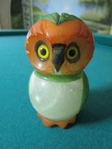 Genuine Alabaster Paperweight Owl By Ducceschi - £59.35 GBP