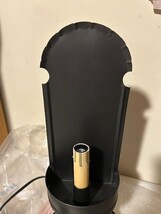 Sconce on a cone electric Accent light with bulb in Black Tin image 2