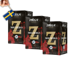 3 Zoégas Mollbergs Blandning – 450g (16 oz) – Premium Swedish Dark Roast... - $36.51