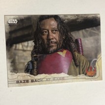 Rogue One Trading Card Star Wars #90 Baze Back At Base - £1.55 GBP