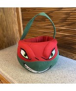 Teenage Mutant Ninja Turtles Raphael Plush Halloween Candy Basket Bucket... - $12.34