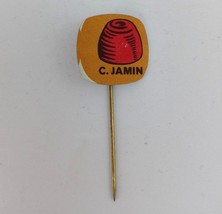 Vintage C. Jamin Orange With Red Snack Candy German Stick Lapel Pin - £5.04 GBP