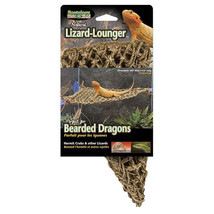 Penn Plax Reptology Natural Lizard Lounger Corner Triangle - Natural Woven Hammo - £25.51 GBP+