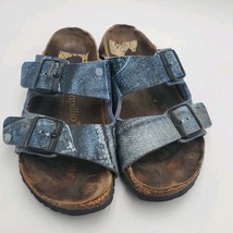 Birkenstock Papillio 245 Black 2 Strap Arizona Buckle Sandals Womans 7 S... - $21.39