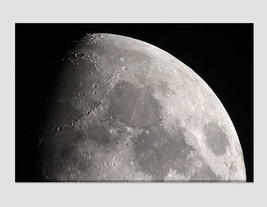 Large Moon Canvas Art Black and White Moon Photo Moon Canvas Art Moon Poster Moo - £39.16 GBP