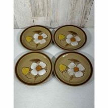 Hearthside Dogwood Stoneware Hand Painted Lot of 4 Salad Plates Japan MCM - $14.83