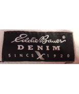 WOMENS EDDIE BAUER LOOSE FIT LIGHT BLUE / WHITE JEANS PANTS 14 30 X 30 A... - $30.39 CAD