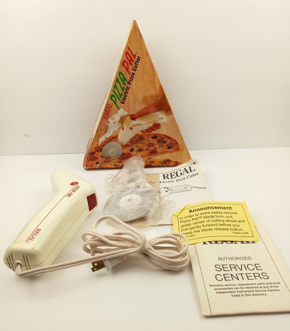 Vintage Regal Ware Pizza Pal Electric Pizza Cutter K7860 - NOS Tested Works - $22.27