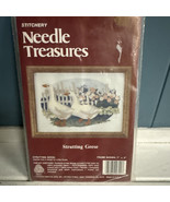 New Vintage Strutting Geese Stitchery Kit 00721 Needle Treasures 7x5” - $225.99 MXN