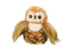 Baby Owl Owlet 9806B Brown Plush Toy Doll Stuffed Animal 6&quot; H Douglas - £14.24 GBP