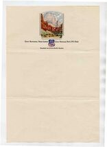 Union Pacific Railroad System Zion National Park Lodge Stationery Utah - $27.72