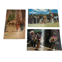 Vintage Postcards Navajo Indian Tribe, Pawnee Bill&#39;s Trading Post Set of 3 - £13.58 GBP