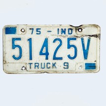 1975 United States Indiana Cass County Truck License Plate 51425V - $10.88