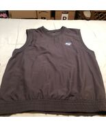 geogria state university mens Blue V Neck Windbreaker Vest Size Medium - €15,66 EUR