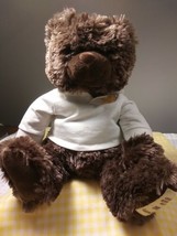 Plush Giorgio Beverly Hills 12&quot; Collectors Stuffed Teddy Bear Brown w/Shirt 2007 - £11.17 GBP